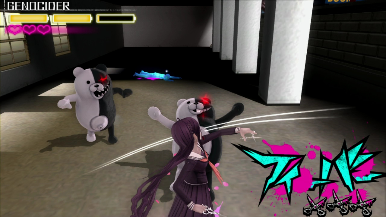 Monokuma är tillbaka, Monokuma är tillbaka. Varför sa du det två gånger? Det gjorde jag inte!